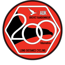 200km Audax badge